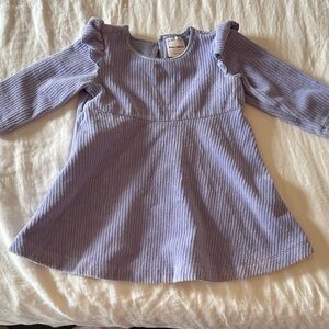 Hanna Andersson Lavender Ribbed Baby Dress